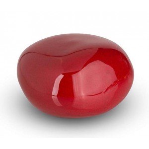 Cremation Ashes Keepsake / Miniature Urn – Huggable Cuddle Stone (Red High Shine)
